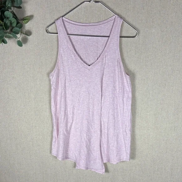 Lululemon > Pink V Neck Tank Top 10 - Picture 5 of 8